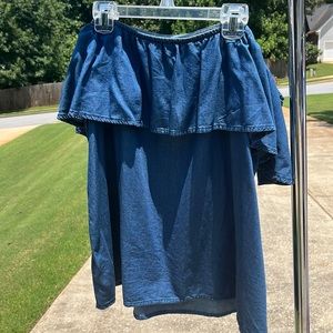 Large, denim blouse, Altar’d State